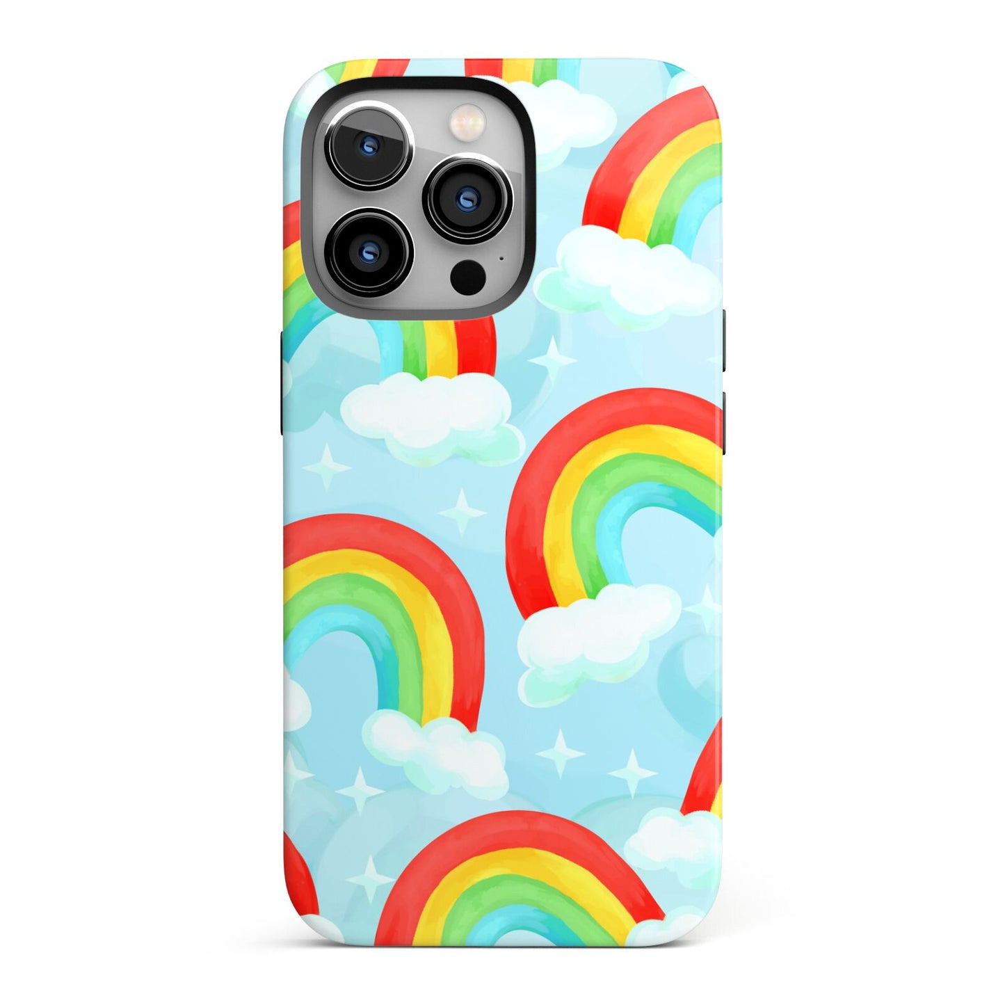 Rainbow Sky iPhone 13 Pro Full Wrap 3D Tough Case