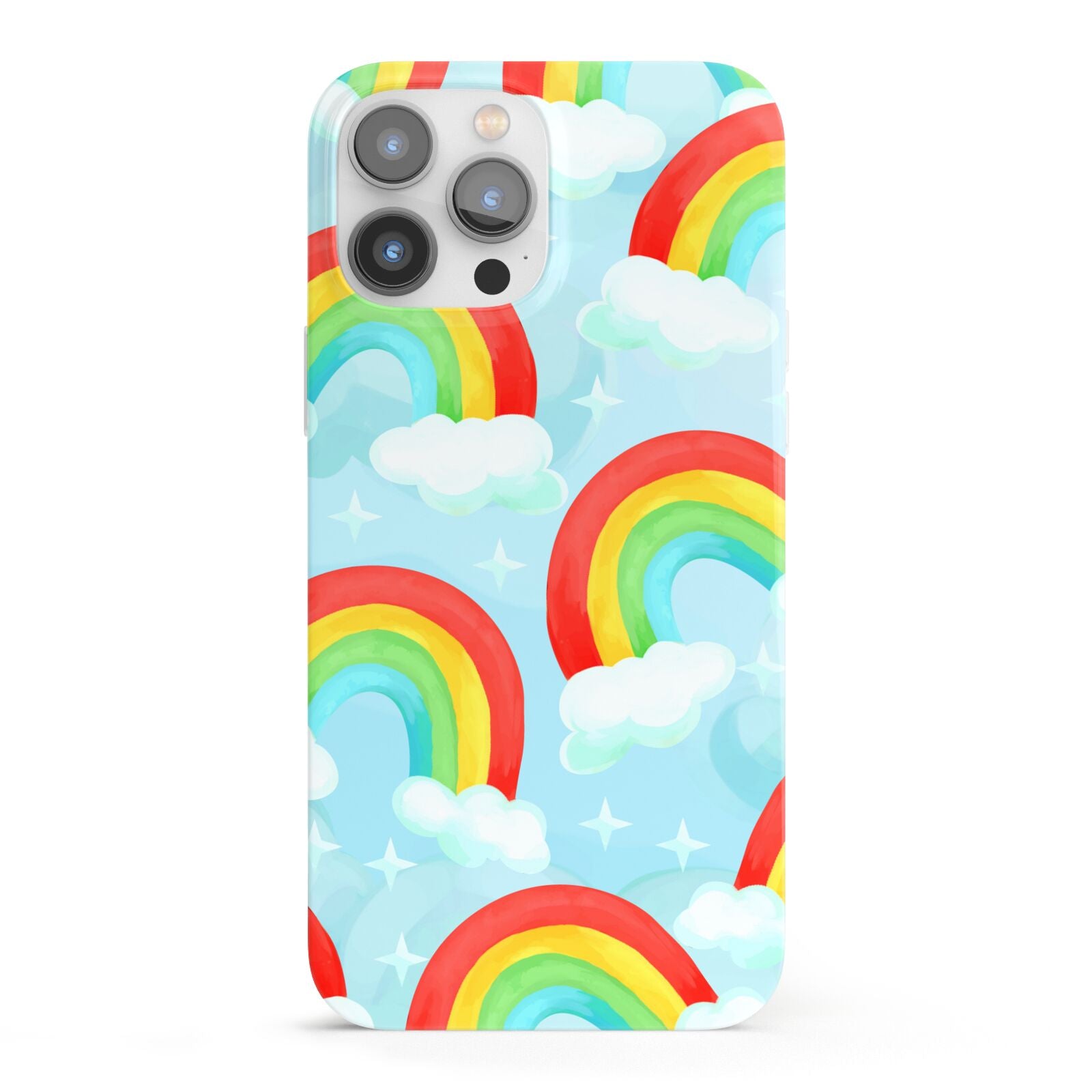 Rainbow Sky iPhone 13 Pro Max Full Wrap 3D Snap Case