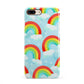 Rainbow Sky iPhone 8 Plus 3D Snap Case on Gold Phone