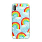 Rainbow Sky iPhone X Bumper Case on Silver iPhone Alternative Image 1