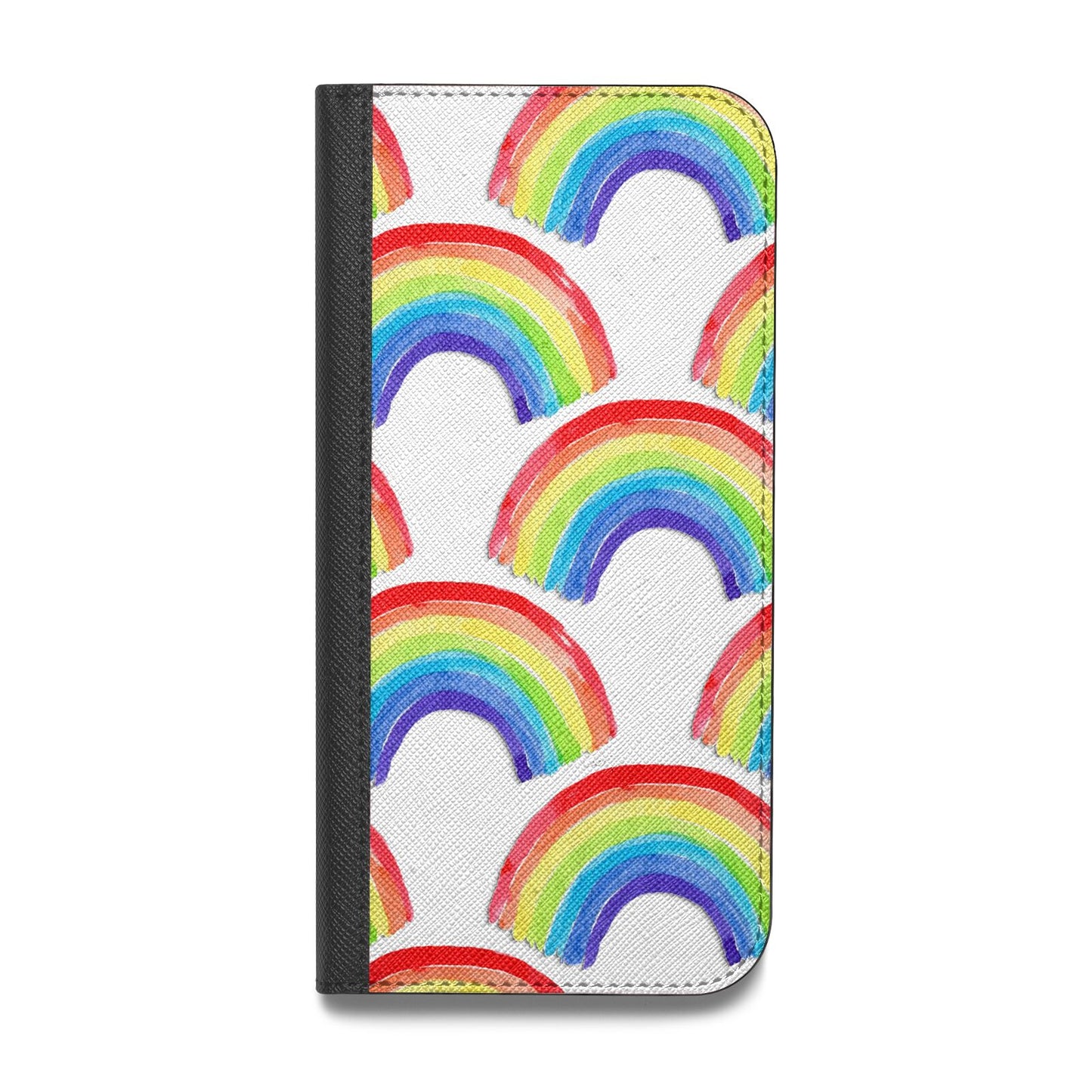 Rainbow Vegan Leather Flip Samsung Case
