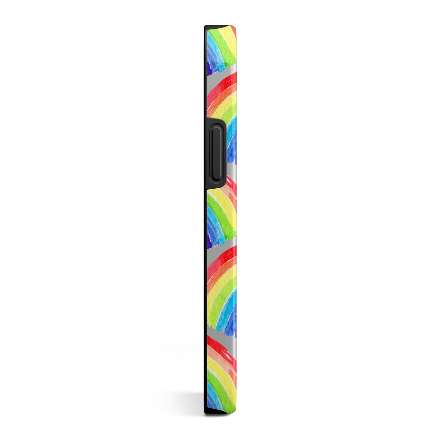 Rainbow iPhone 13 Mini Side Image 3D Tough Case