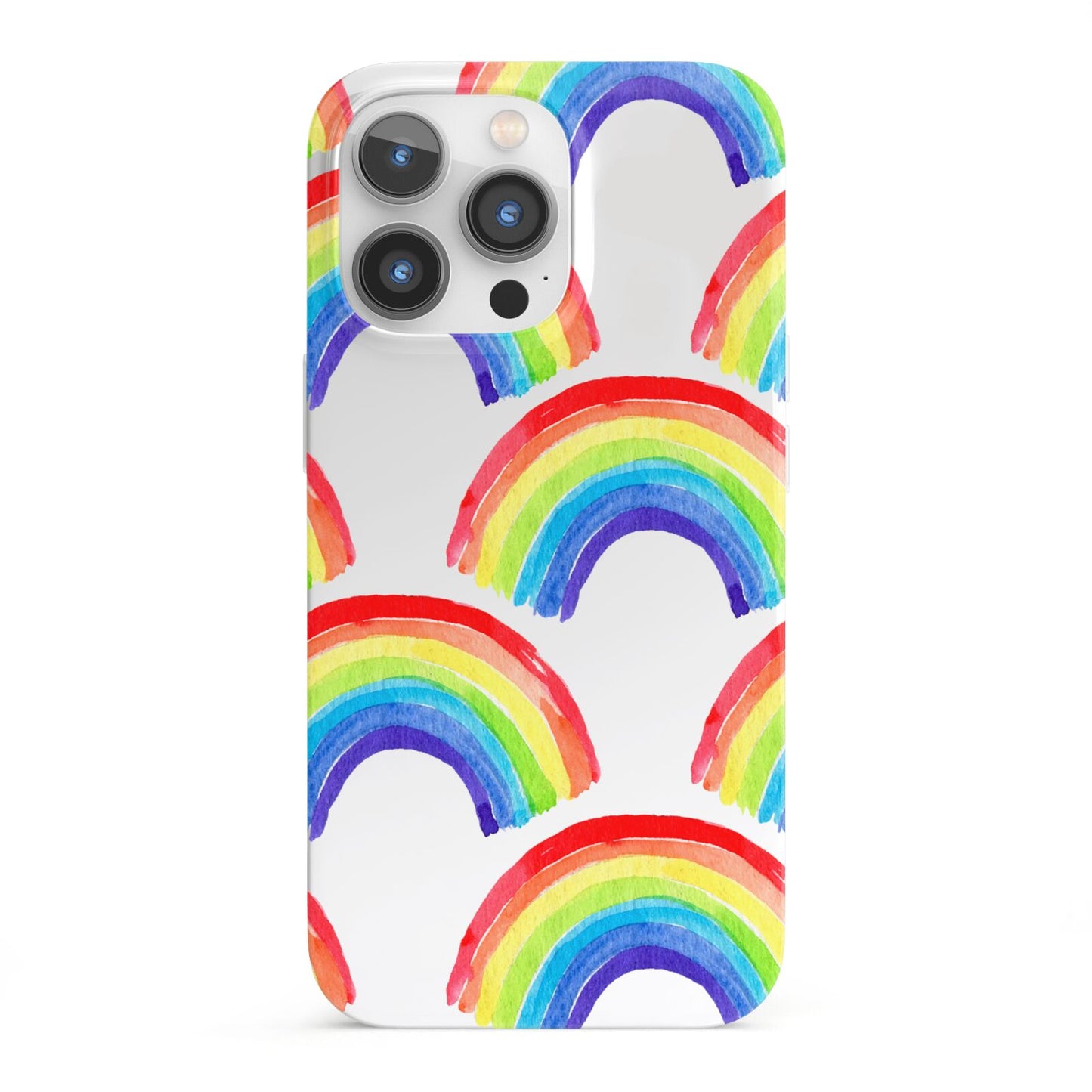 Rainbow iPhone 13 Pro Full Wrap 3D Snap Case