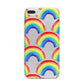 Rainbow iPhone 7 Plus Bumper Case on Silver iPhone