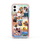 Rainy Evening Scene Photo Montage Apple iPhone 11 in White with Pink Impact Case