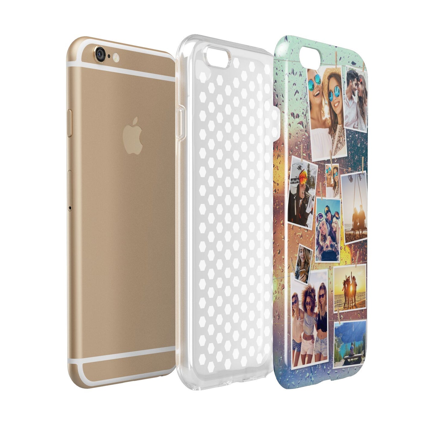 Rainy Evening Scene Photo Montage Apple iPhone 6 3D Tough Case Expanded view