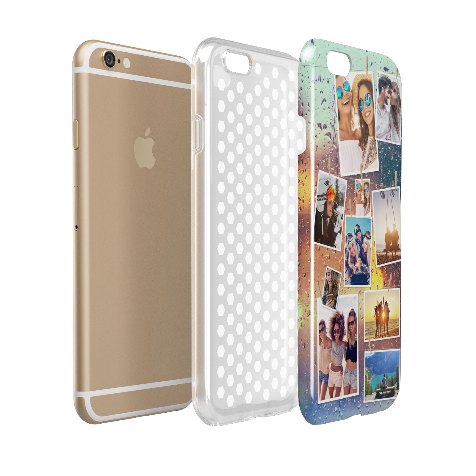 Rainy Evening Scene Photo Montage Apple iPhone 6 3D Tough Case Expanded view