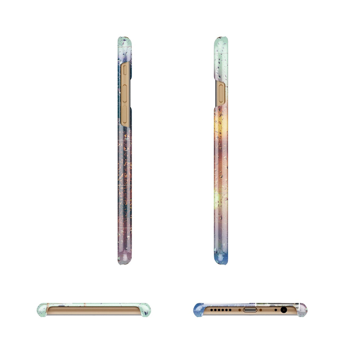 Rainy Evening Scene Photo Montage Apple iPhone 6 3D Wrap Snap Case Angled Images