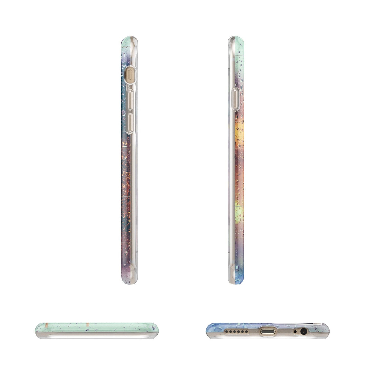 Rainy Evening Scene Photo Montage Apple iPhone 6 3D Wrap Tough Case Alternative Image Angles