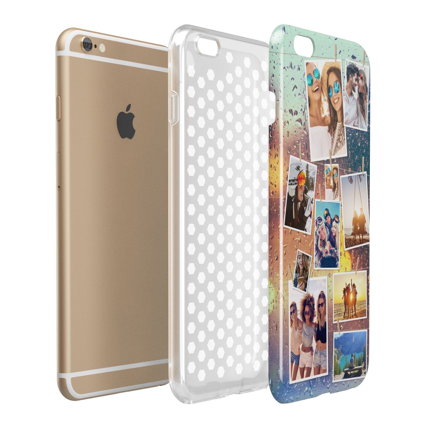 Rainy Evening Scene Photo Montage Apple iPhone 6 Plus 3D Tough Case Expand Detail Image