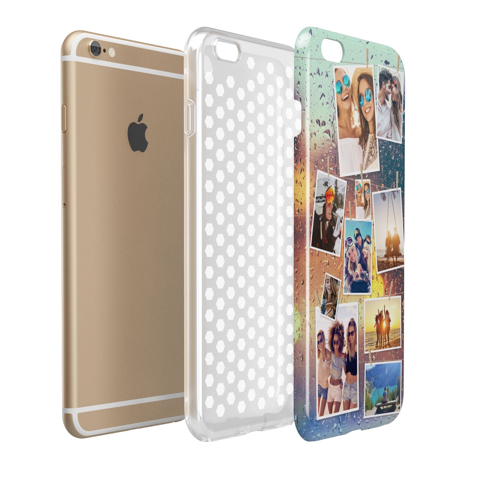 Rainy Evening Scene Photo Montage Apple iPhone 6 Plus 3D Tough Case