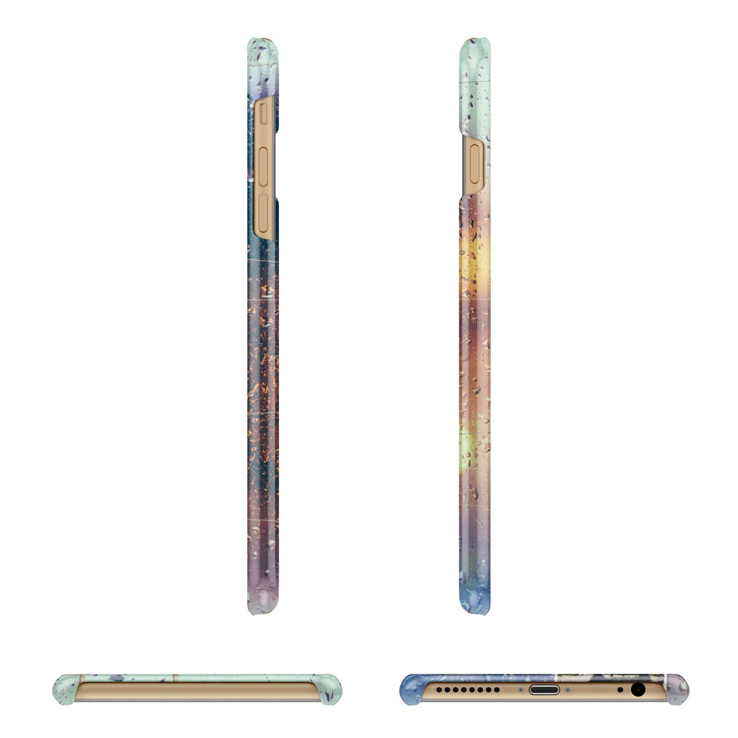 Rainy Evening Scene Photo Montage Apple iPhone 6 Plus 3D Wrap Snap Case Angled Images