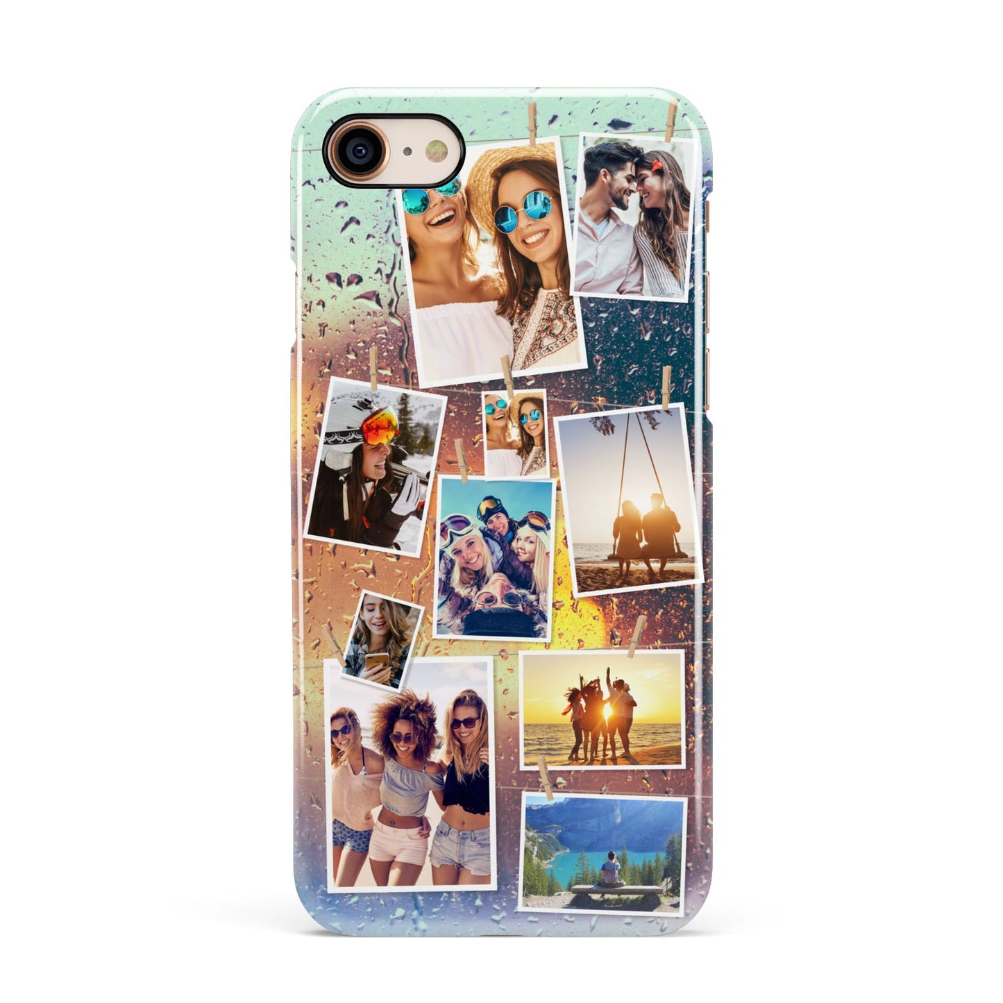 Rainy Evening Scene Photo Montage Apple iPhone 7 8 3D Snap Case