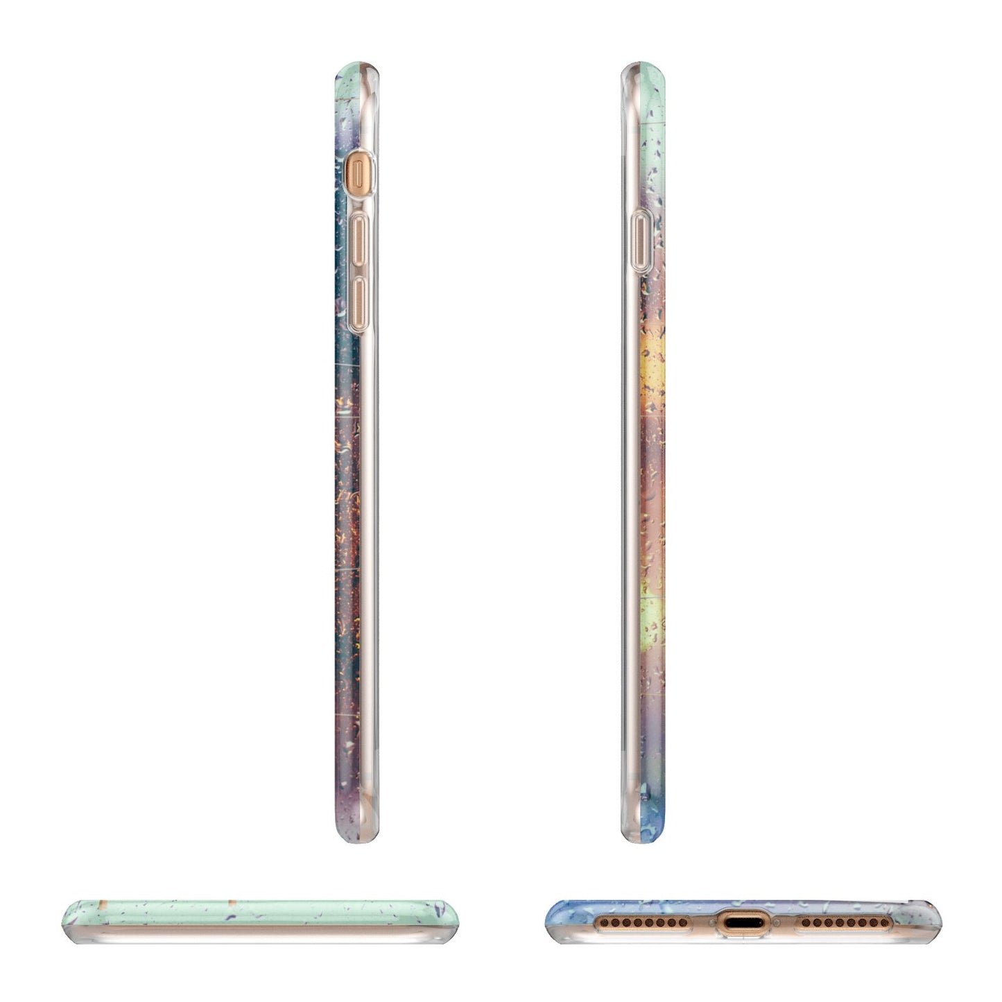 Rainy Evening Scene Photo Montage Apple iPhone 7 8 Plus 3D Wrap Tough Case Alternative Image Angles