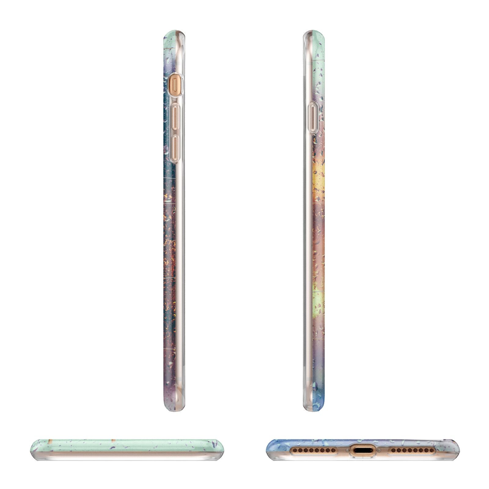 Rainy Evening Scene Photo Montage Apple iPhone 7 8 Plus 3D Wrap Tough Case Alternative Image Angles