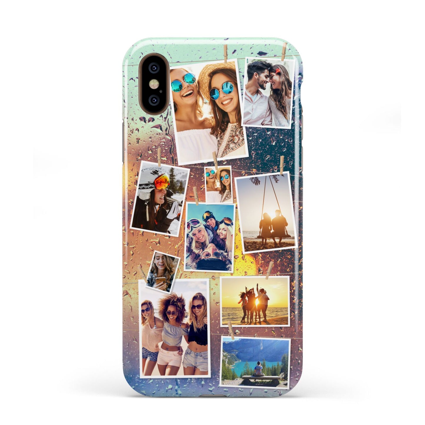 Rainy Evening Scene Photo Montage Apple iPhone XS 3D Tough