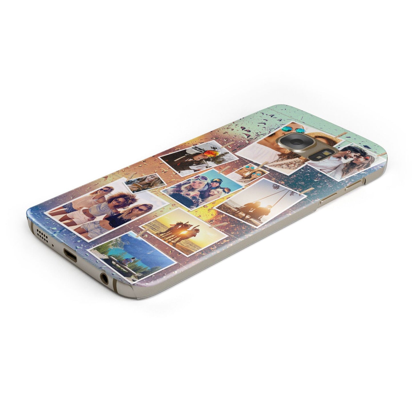 Rainy Evening Scene Photo Montage Samsung Galaxy Case Bottom Cutout