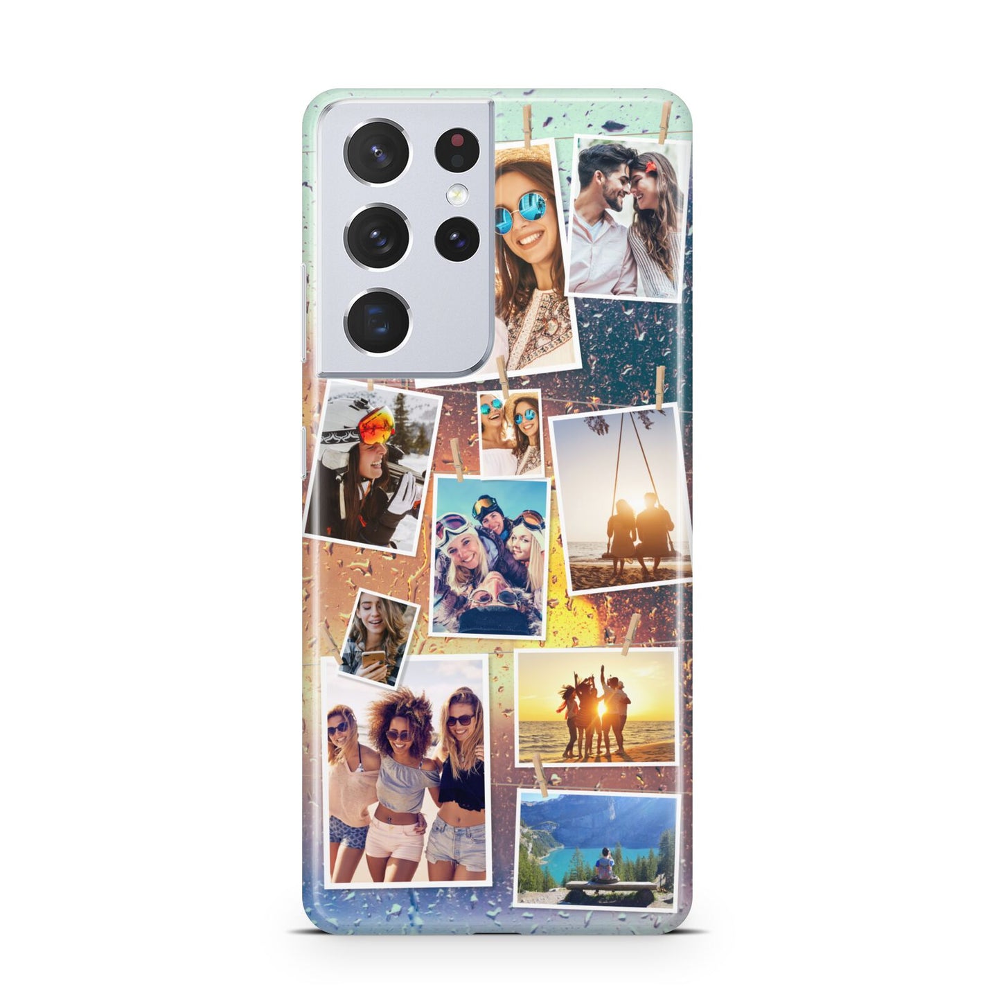 Rainy Evening Scene Photo Montage Samsung S21 Ultra Case