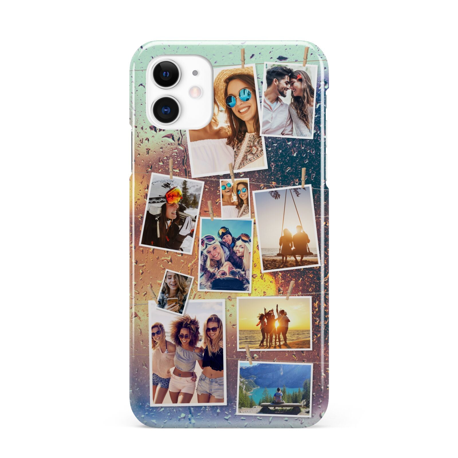 Rainy Evening Scene Photo Montage iPhone 11 3D Snap Case