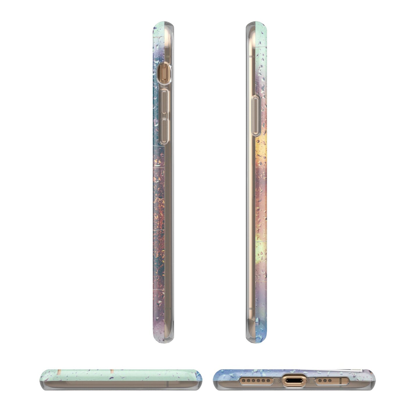 Rainy Evening Scene Photo Montage iPhone 11 3D Tough Case Angle Images