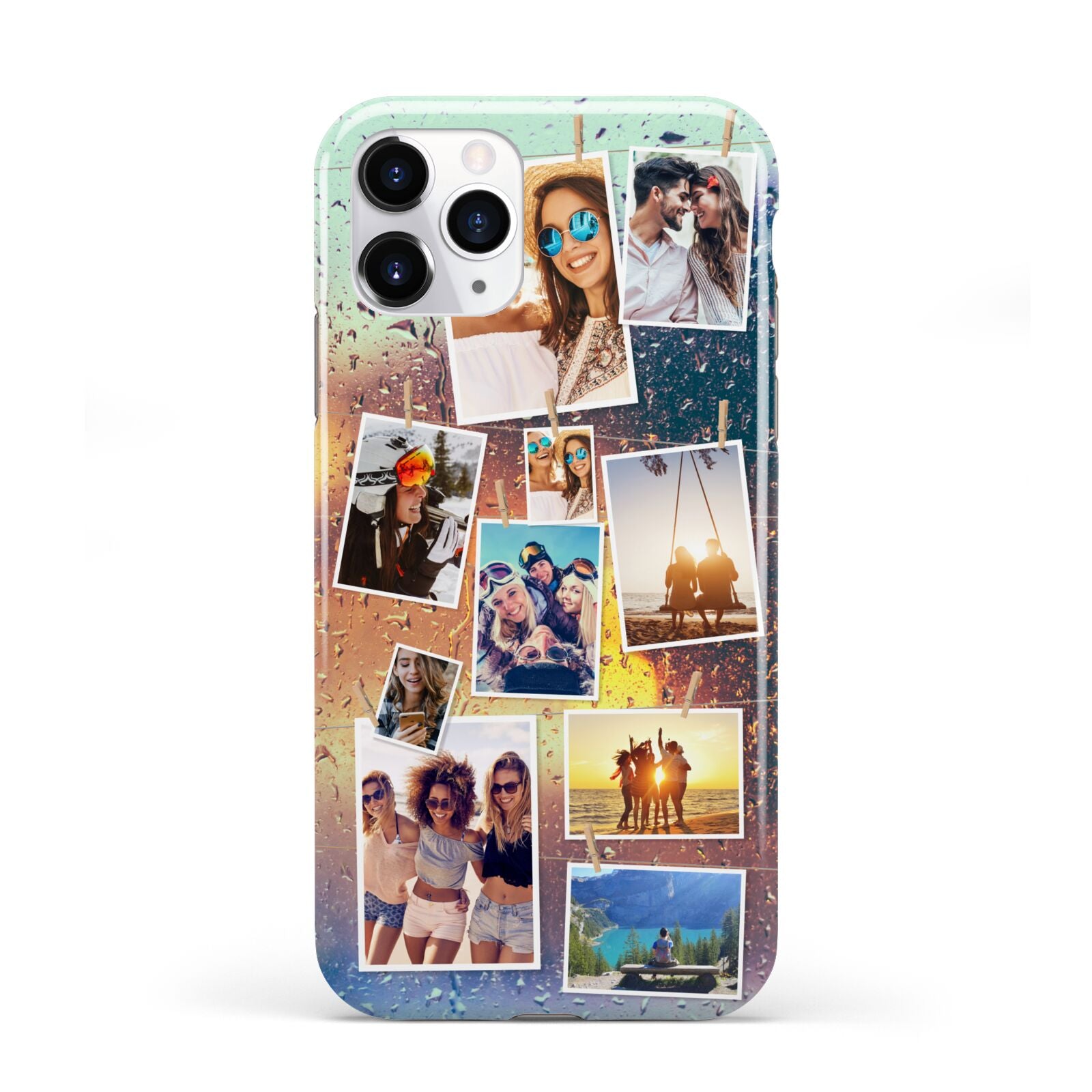Rainy Evening Scene Photo Montage iPhone 11 Pro 3D Tough Case
