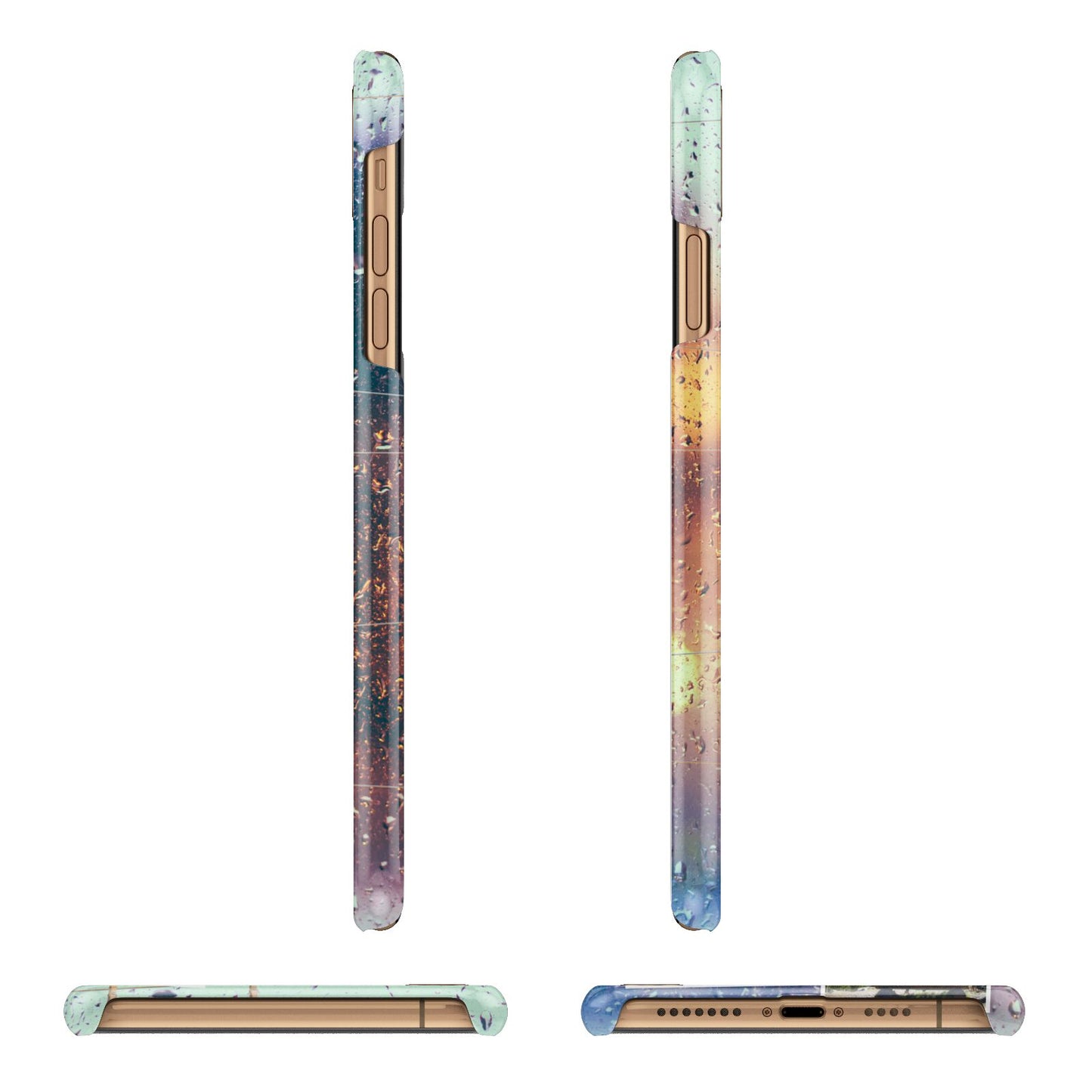 Rainy Evening Scene Photo Montage iPhone 11 Pro Max 3D Snap Case Angle Images