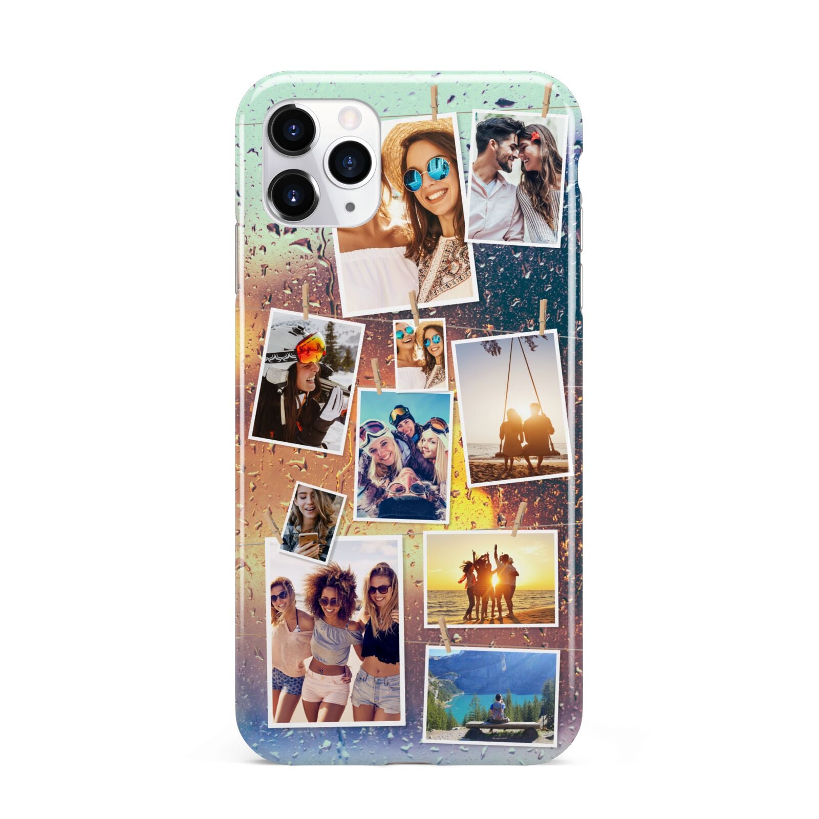 Rainy Evening Scene Photo Montage iPhone 11 Pro Max 3D Tough Case