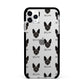 Rat Terrier Icon with Name Apple iPhone 11 Pro Max in Silver with Black Impact Case
