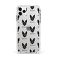 Rat Terrier Icon with Name Apple iPhone 11 Pro Max in Silver with White Impact Case