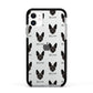 Rat Terrier Icon with Name Apple iPhone 11 in White with Black Impact Case