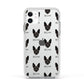 Rat Terrier Icon with Name Apple iPhone 11 in White with White Impact Case