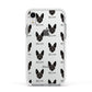 Rat Terrier Icon with Name Apple iPhone XR Impact Case White Edge on Silver Phone