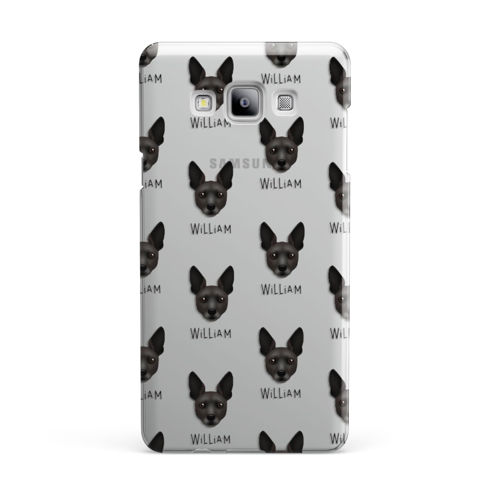 Rat Terrier Icon with Name Samsung Galaxy A7 2015 Case