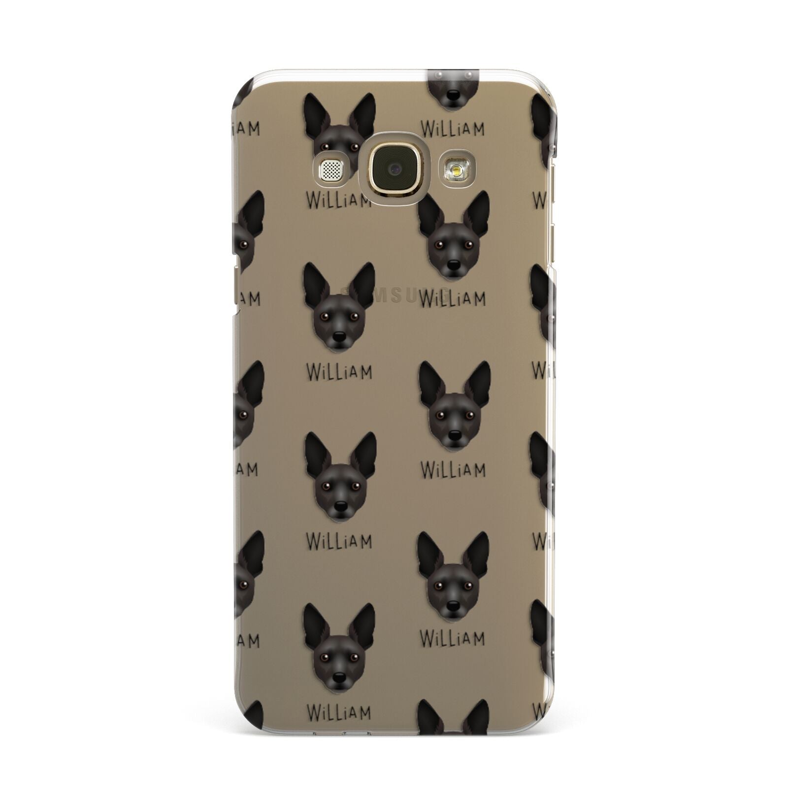 Rat Terrier Icon with Name Samsung Galaxy A8 Case