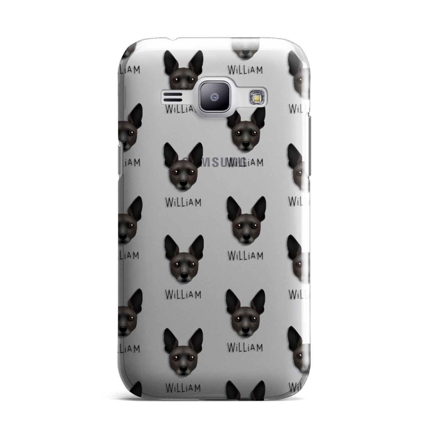 Rat Terrier Icon with Name Samsung Galaxy J1 2015 Case