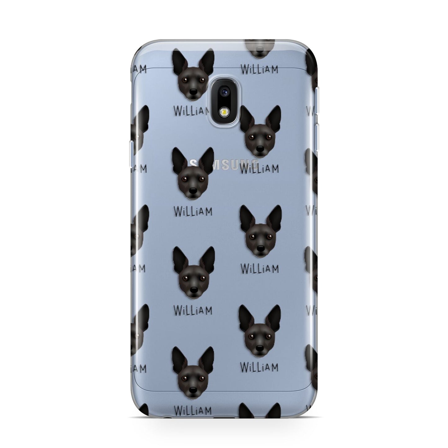 Rat Terrier Icon with Name Samsung Galaxy J3 2017 Case