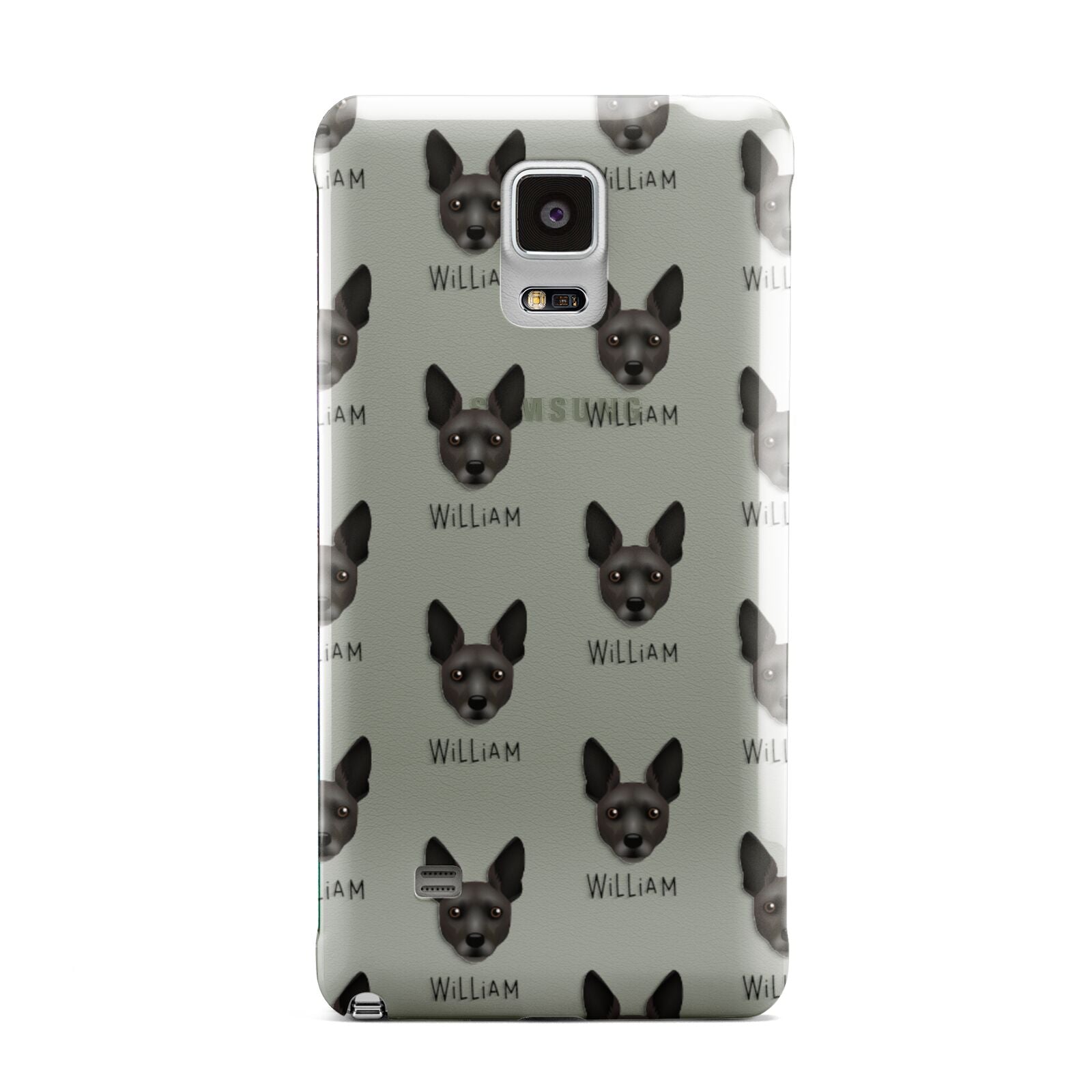 Rat Terrier Icon with Name Samsung Galaxy Note 4 Case