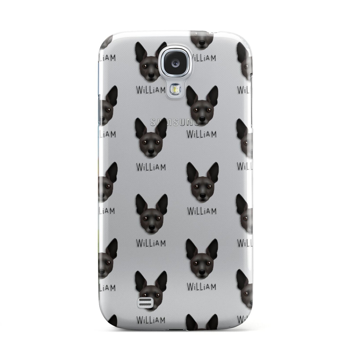 Rat Terrier Icon with Name Samsung Galaxy S4 Case