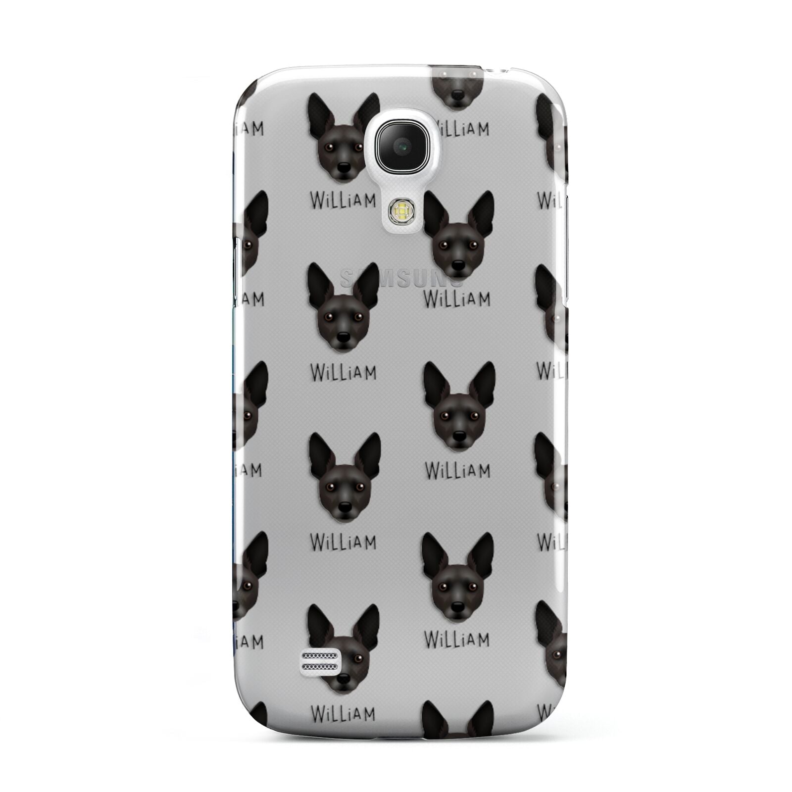 Rat Terrier Icon with Name Samsung Galaxy S4 Mini Case