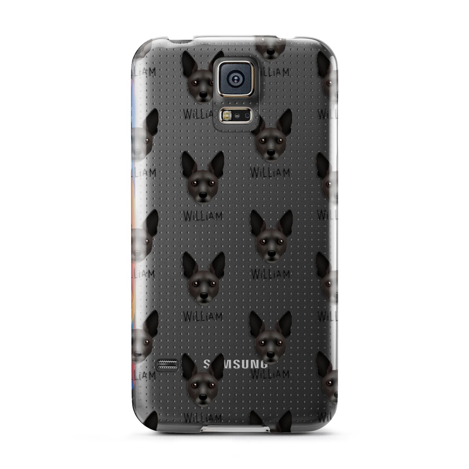 Rat Terrier Icon with Name Samsung Galaxy S5 Case