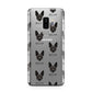 Rat Terrier Icon with Name Samsung Galaxy S9 Plus Case on Silver phone