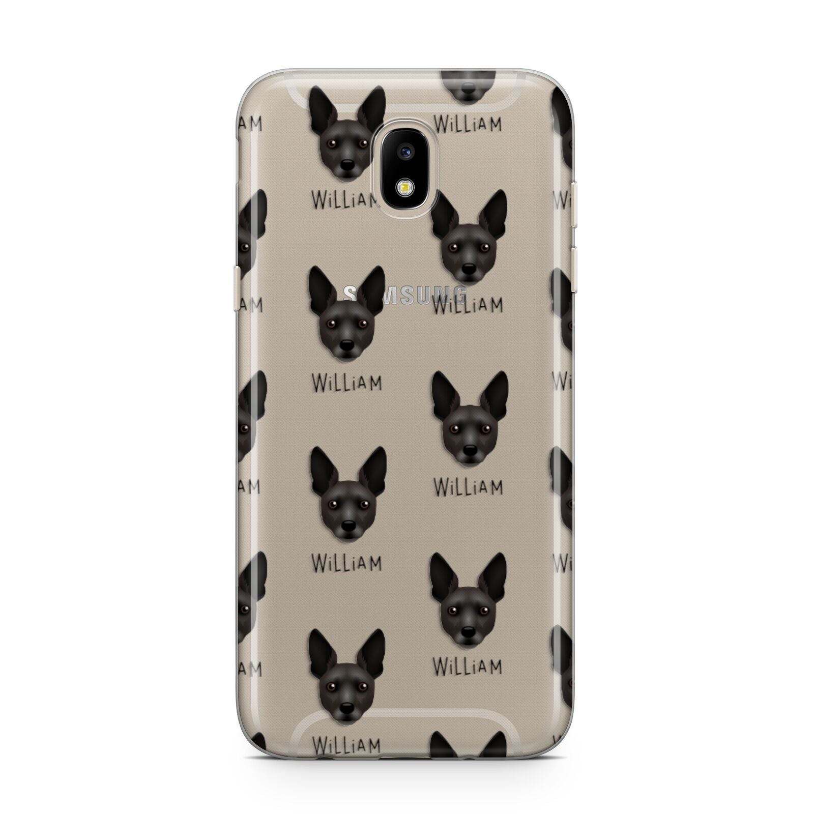 Rat Terrier Icon with Name Samsung J5 2017 Case