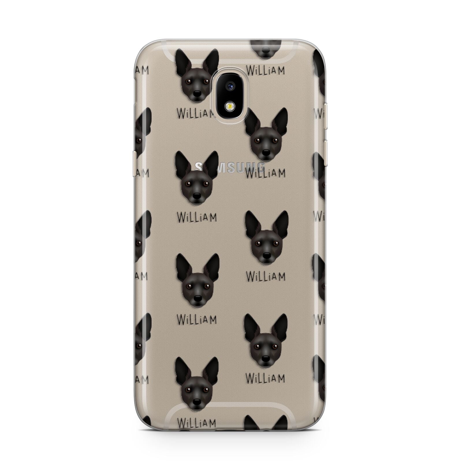 Rat Terrier Icon with Name Samsung J5 2017 Case