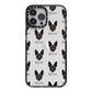 Rat Terrier Icon with Name iPhone 13 Pro Max Black Impact Case on Silver phone