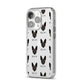 Rat Terrier Icon with Name iPhone 14 Pro Clear Tough Case Silver Angled Image