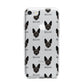 Rat Terrier Icon with Name iPhone 7 Bumper Case on Silver iPhone