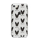 Rat Terrier Icon with Name iPhone 8 Bumper Case on Silver iPhone