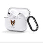 Rat Terrier Personalised AirPods Clear Case 3rd Gen Side Image