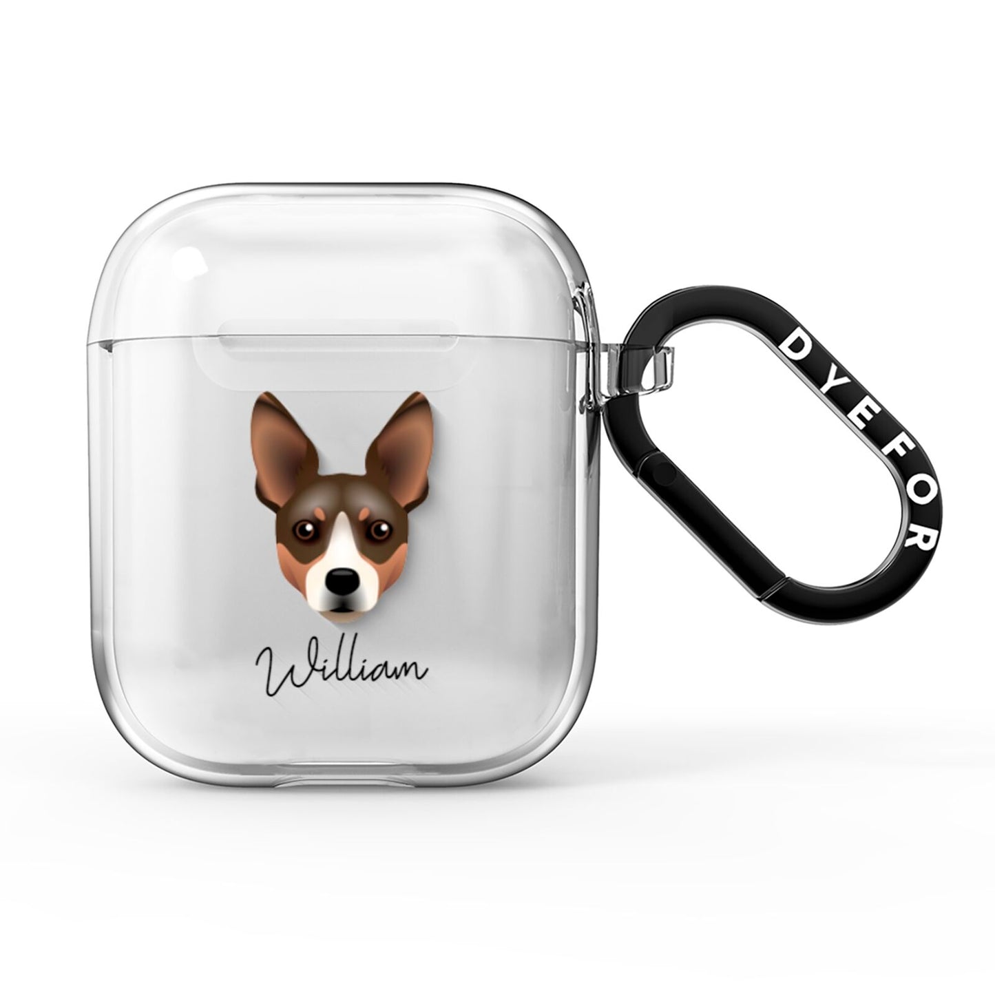 Rat Terrier Personalised AirPods Clear Case