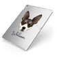 Rat Terrier Personalised Apple iPad Case on Silver iPad Side View